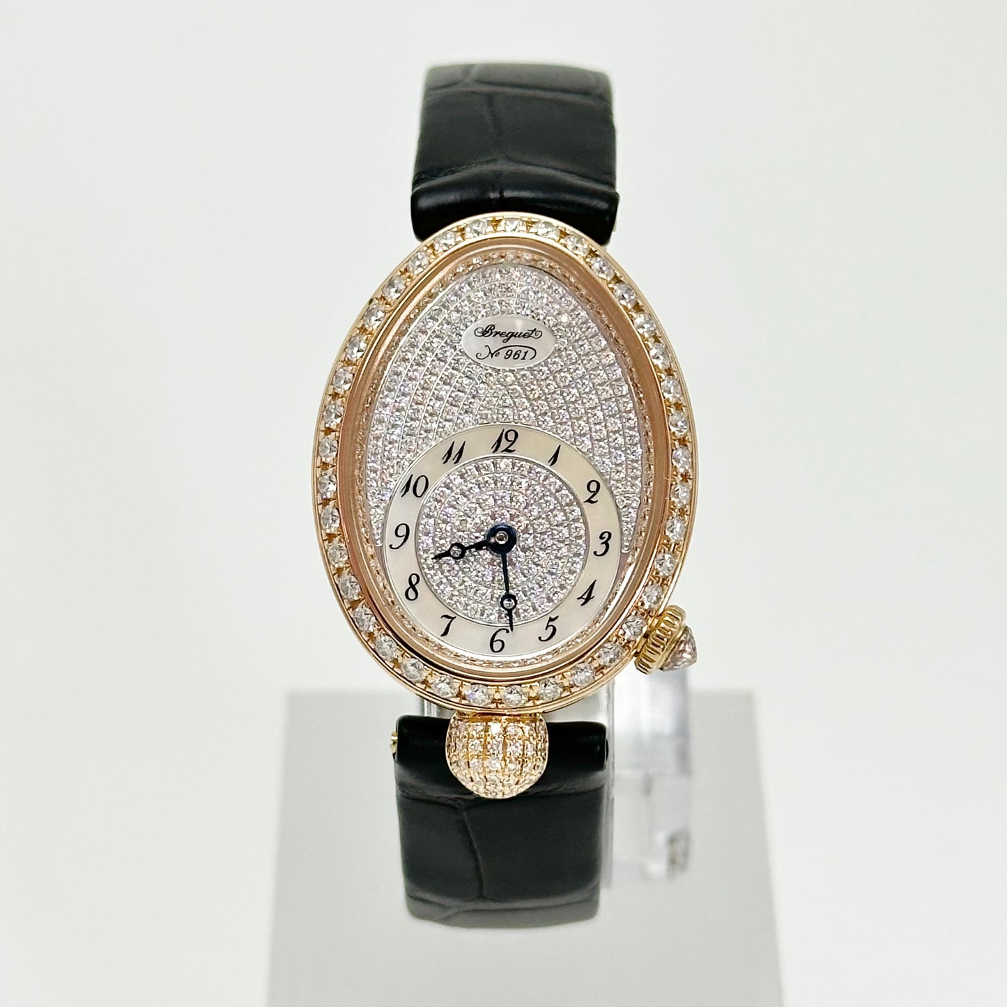 Breguet Reine de Naples 8928BR 18K Rose Gold Factory Diamonds Automatic Watch 2023 Excellent Full Set