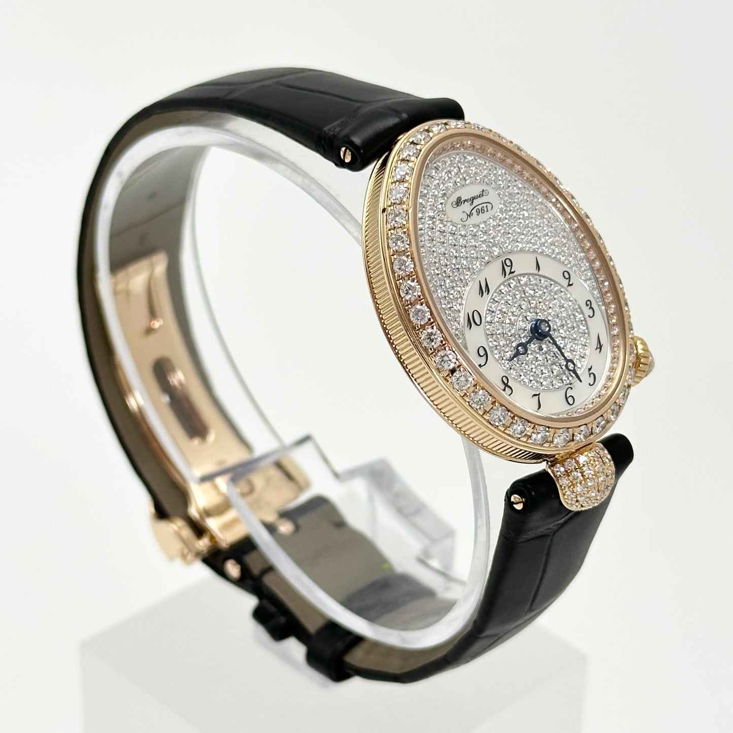 Breguet Reine de Naples 8928BR 18K Rose Gold Factory Diamonds Automatic Watch 2023 Excellent Full Set