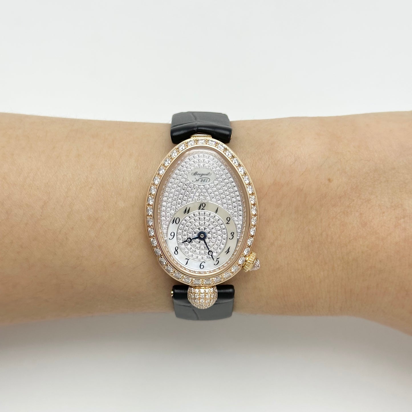 Breguet Reine de Naples 8928BR 18K Rose Gold Factory Diamonds Automatic Watch 2023 Excellent Full Set