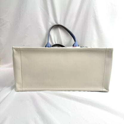 Dior Medium Book Tote, Multicolor Floral Embroidery Jacquard Canvas