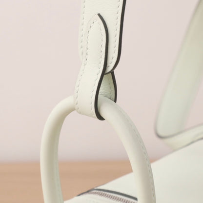 Hermès Mini Lindy Crossbody Bag, Vert Fizz Swift Leather, Palladium Silver Hardware, U Stamp