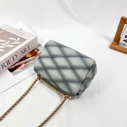 Louis Vuitton GO-14 PM Malletage Handbag, Cruise Collection, Smoky Blue Ombré Gradient Lambskin, Gold-Tone Hardware