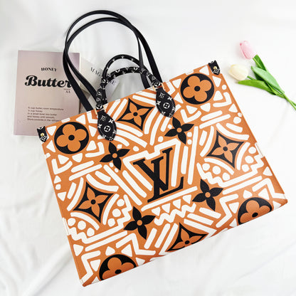 Louis Vuitton Onthego GM Tote Bag, Limited Edition LV Crafty Monogram Canvas