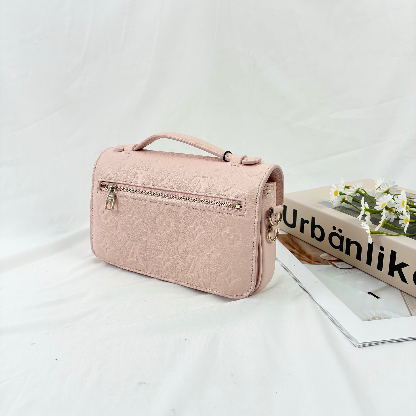 Louis Vuitton Pochette Métis East West in Pink Monogram Empreinte Leather