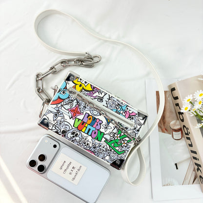 Louis Vuitton Mini Soft Trunk Crossbody Bag in Limited Edition Graffiti Printed Canvas