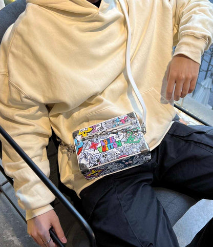 Louis Vuitton Mini Soft Trunk Crossbody Bag in Limited Edition Graffiti Printed Canvas