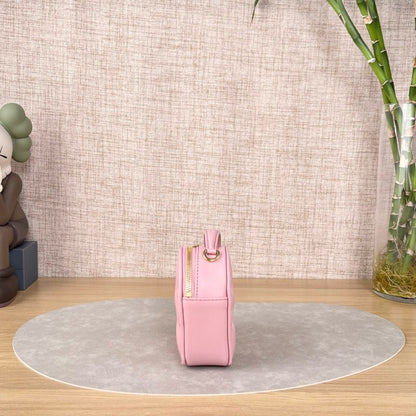 Louis Vuitton Pop My Heart Pink Quilted Leather Heart Mini Crossbody Bag, Gold-tone Chain Strap, Valentine Limited Edition