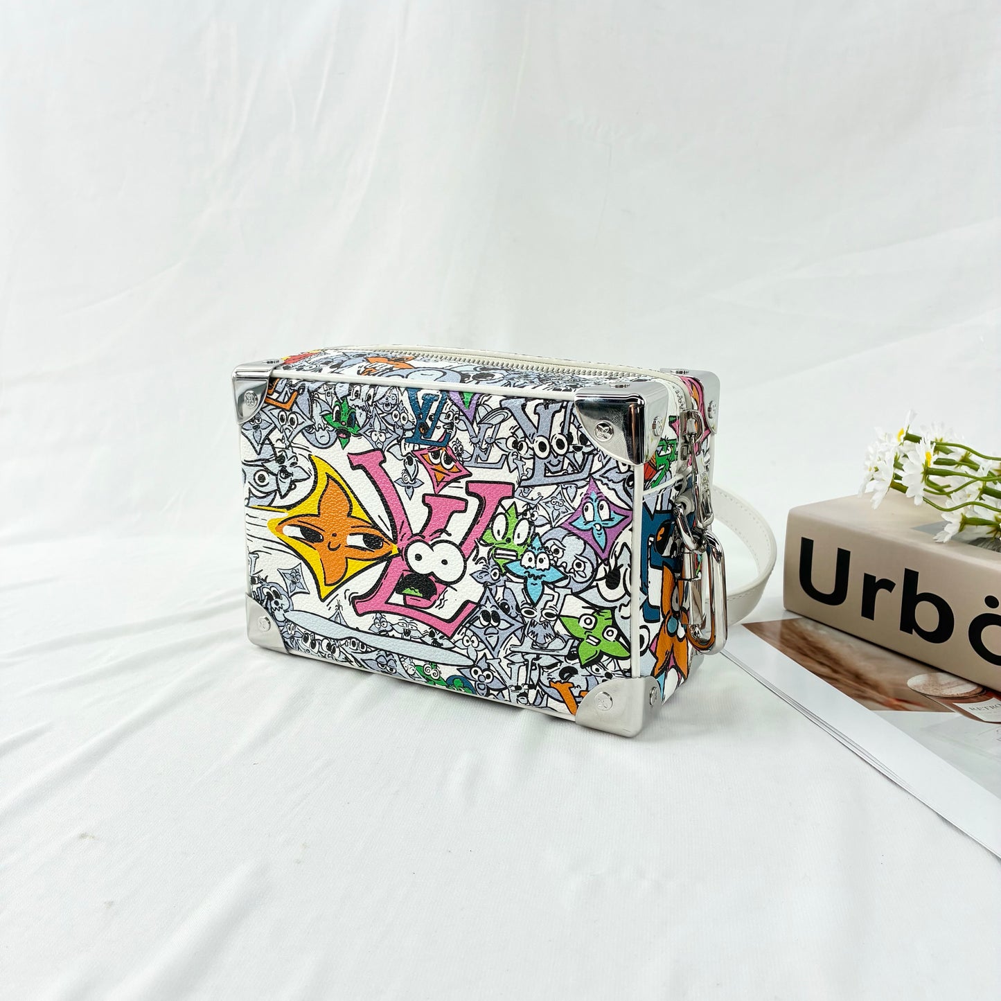 Louis Vuitton Mini Soft Trunk Crossbody Bag in Limited Edition Graffiti Printed Canvas