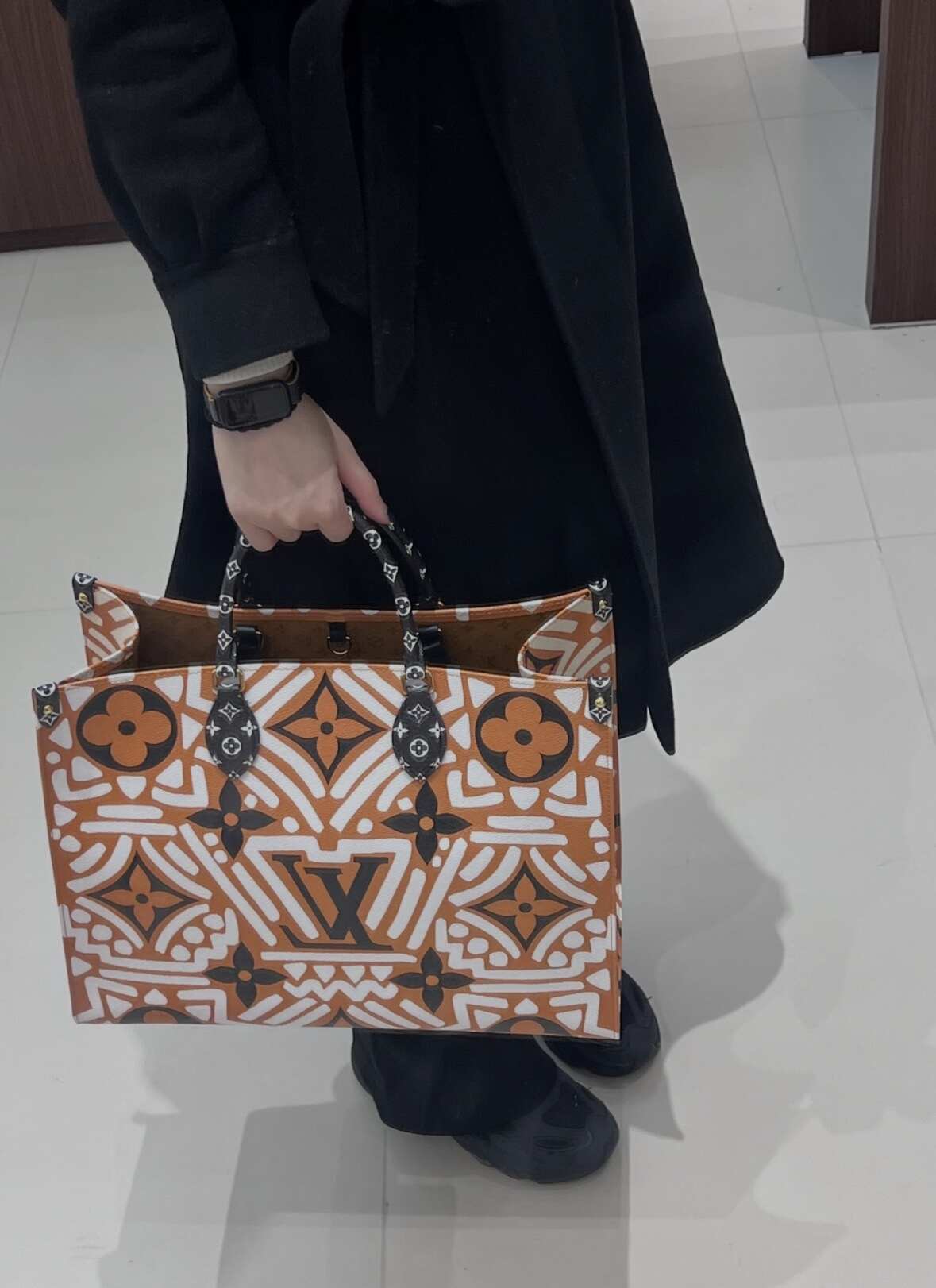 Louis Vuitton Onthego GM Tote Bag, Limited Edition LV Crafty Monogram Canvas